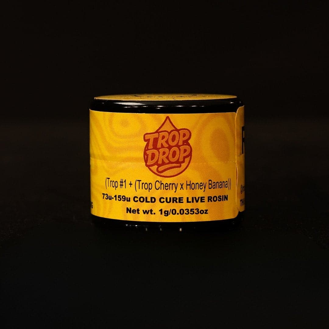 Trop Drop, Green Label Rosin by Rosin Tech Labs, California packaging